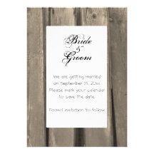 Country Wedding Save the Date Announcement