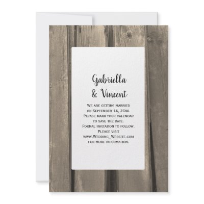 Country Wedding Save the Date Announcement by loraseverson