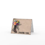 Country Western Barbed Wire Thank You Card