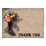 Country Western Barbed Wire Thank You Card
