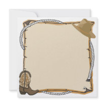 Country Western Party Invite (blank)
