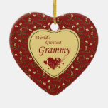 Country world's greatest grammy red ornament