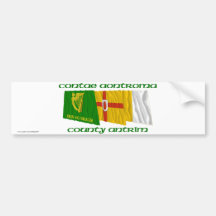 County Antrim Flags Bumper Sticker