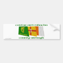 County Armagh Flags Bumper Sticker