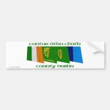 County Dublin Flags Bumper Stickers