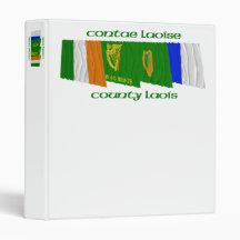 County Laois Flags 3 Ring Binder
