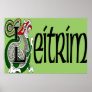 County Leitrim Poster Print