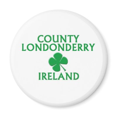 County Londonderry, Ireland Magnets by bartstshirts