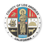 County of Los Angeles seal Fridge Magnets