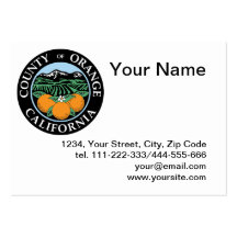 County of Orange seal Business Card