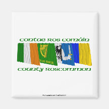 County Roscommon Flags Magnet
