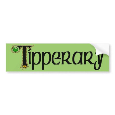 County Tipperary Bumper Sticker by irishcountry