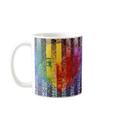 Counundrum I – Rainbow Woman Coffee Mug by dianeclancyart