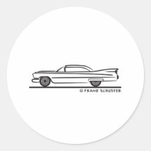 Coupé 1959 de Cadillac Autocollants