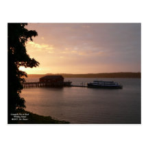 Coupeville Pier at Dusk Postcard