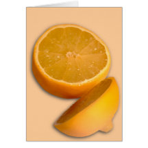Coupez le citron carte de vœux
