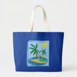Coupez l'île, les paumes et le Sun de papier Sac