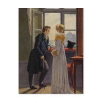 Couple at the Window Postcard