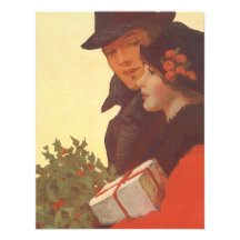Couple Christmas Shopping; Love and Romance Custom Announcements
