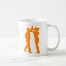 Couple Dance Spin Dancing Silhouette Mugs