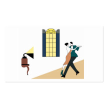 couple dancing tango business cards