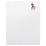 couple figure skating illustration letterhead