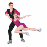 couple figure skating illustration cut outs