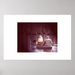 Couple in a Canoe Posters