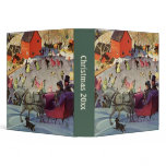Couple in a Christmas Sleigh, Love and Romance binders
