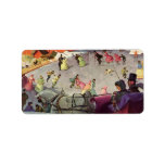 Couple in a Christmas Sleigh, Love and Romance Custom Address Labels