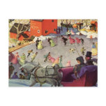 Couple in a Christmas Sleigh, Love and Romance Postcard