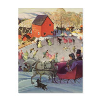 Couple in a Christmas Sleigh, Love and Romance