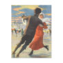 Couple in Love Ice Skating on Christmas Day Post Cards