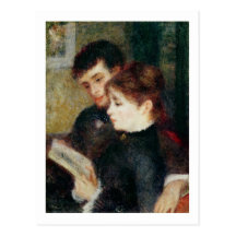 Couple Reading (Edmond Renoir and Marguerite Legra Post Cards