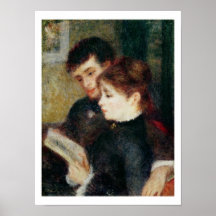 Couple Reading (Edmond Renoir and Marguerite Legra Print