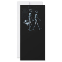 Couple Travelling X-Ray Vision Skeletons - Blue