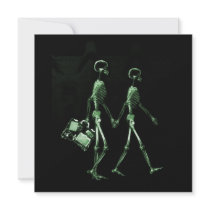 Couple Travelling X-Ray Vision Skeletons - Green