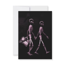Couple Travelling X-Ray Vision Skeletons - Pink