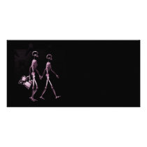 Couple Travelling X-Ray Vision Skeletons - Pink