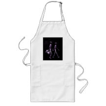 Couple Travelling X-Ray Vision Skeletons - Purple Aprons