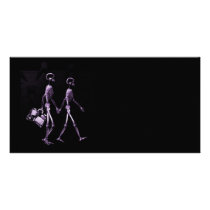 Couple Travelling X-Ray Vision Skeletons - Purple