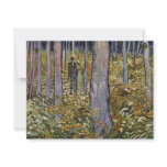 Couple Walking In The Forest By Vincent Van Gogh Announcements