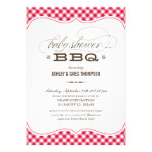 Couple's BBQ Baby Shower Invitations