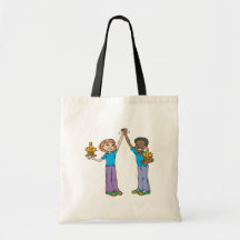 Couples Bowling Champions Tote Bags