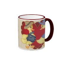 Couples de canard tasse à café