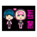 Couples d'Emo Carte Postale