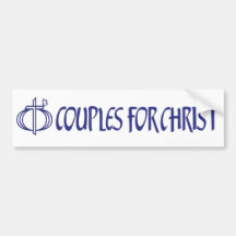 Couples For Christ bumper sticker