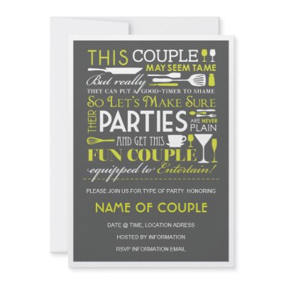 Couples Party Personalized Invites by msimkin