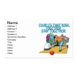 Couples That Bowl Together Business Card Templates