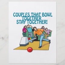 Couples That Bowl Together Custom Flyer
